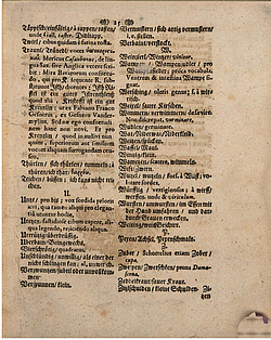 Johann Ludwig Prasch „Glossarium Bavaricum“, 1689